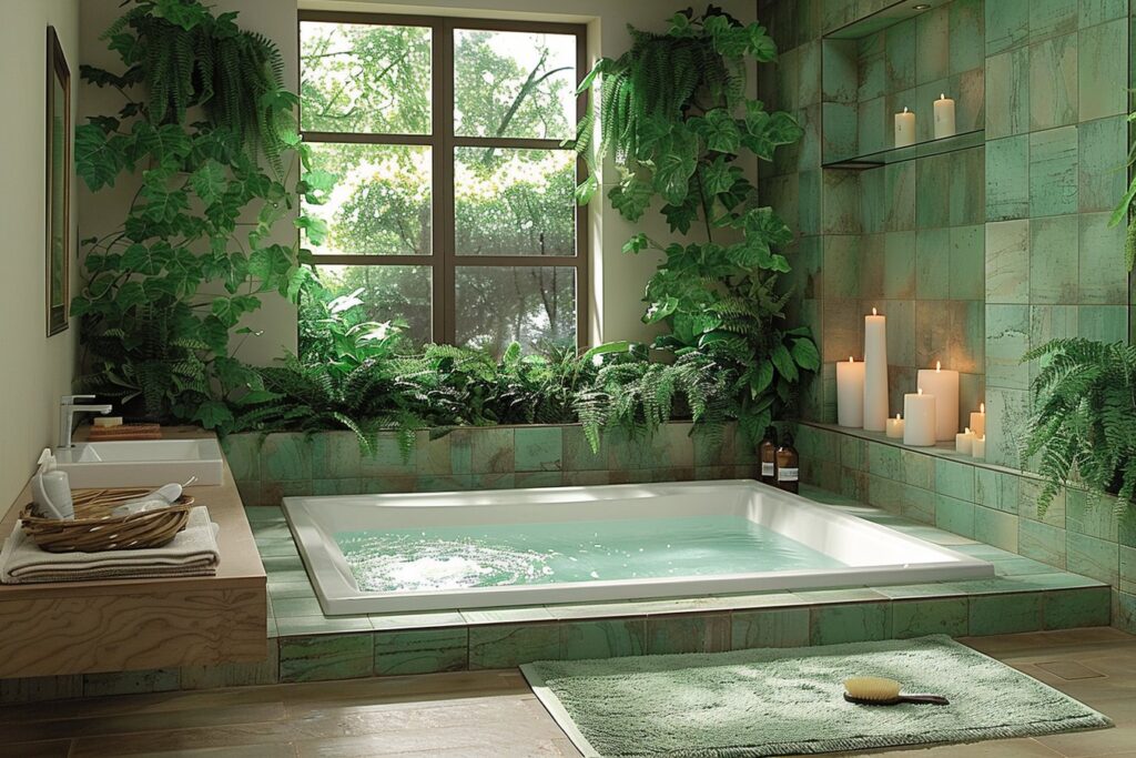 Conseils pour entretenir une salle de bain vert olive et assurer sa durabilité
