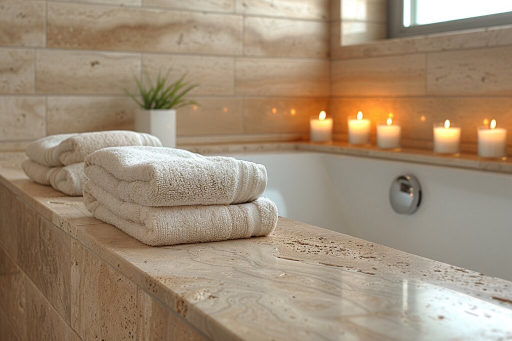 Conseils pratiques pour l’entretien d’une salle de bain en travertin et bois