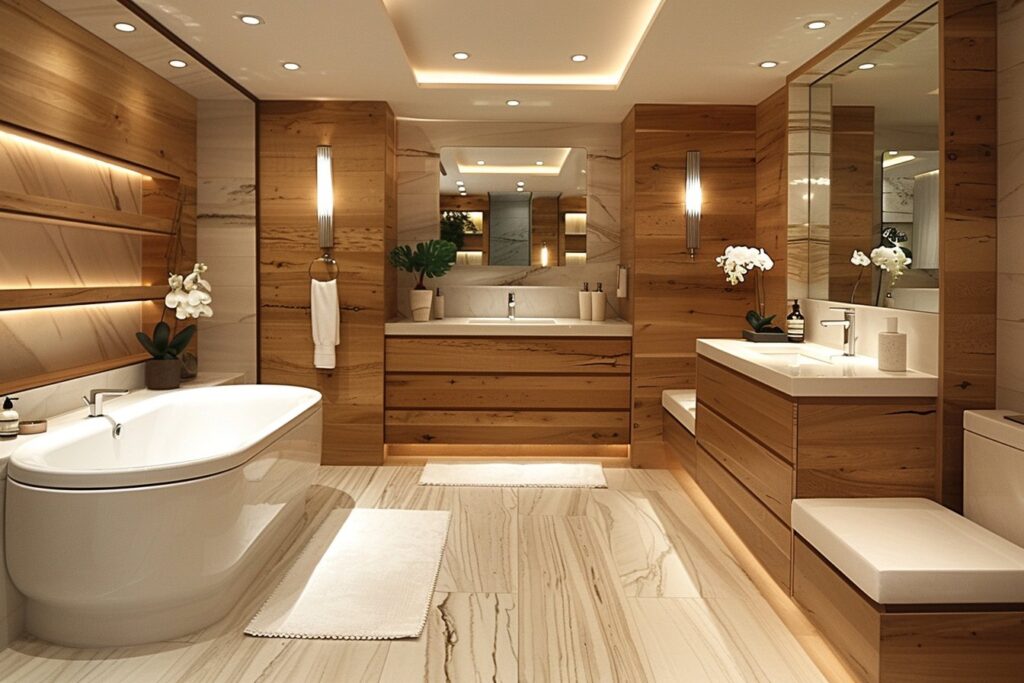 Guide d’achat pour choisir une salle de bain bois et blanc idéale