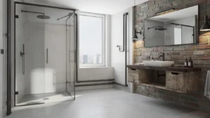 salle de bain industrielle